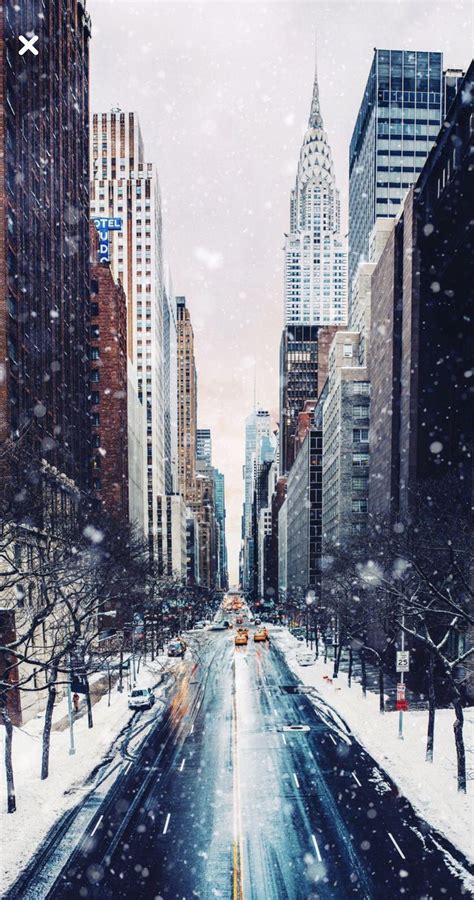 nyc snow wallpaper